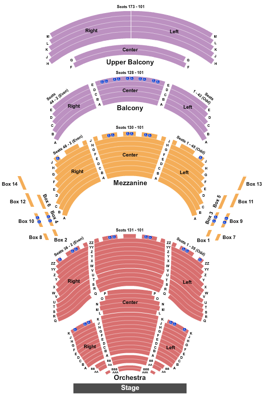 Dr. Phillips Center SIX Seating Chart